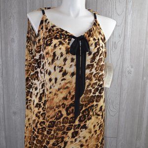 NWT Amanda Slinky Knit Top Leopard PLUS SIZE